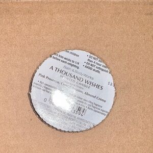 Bath & Body Works A Thousand Wishes Scented Candle - Pink and Cream